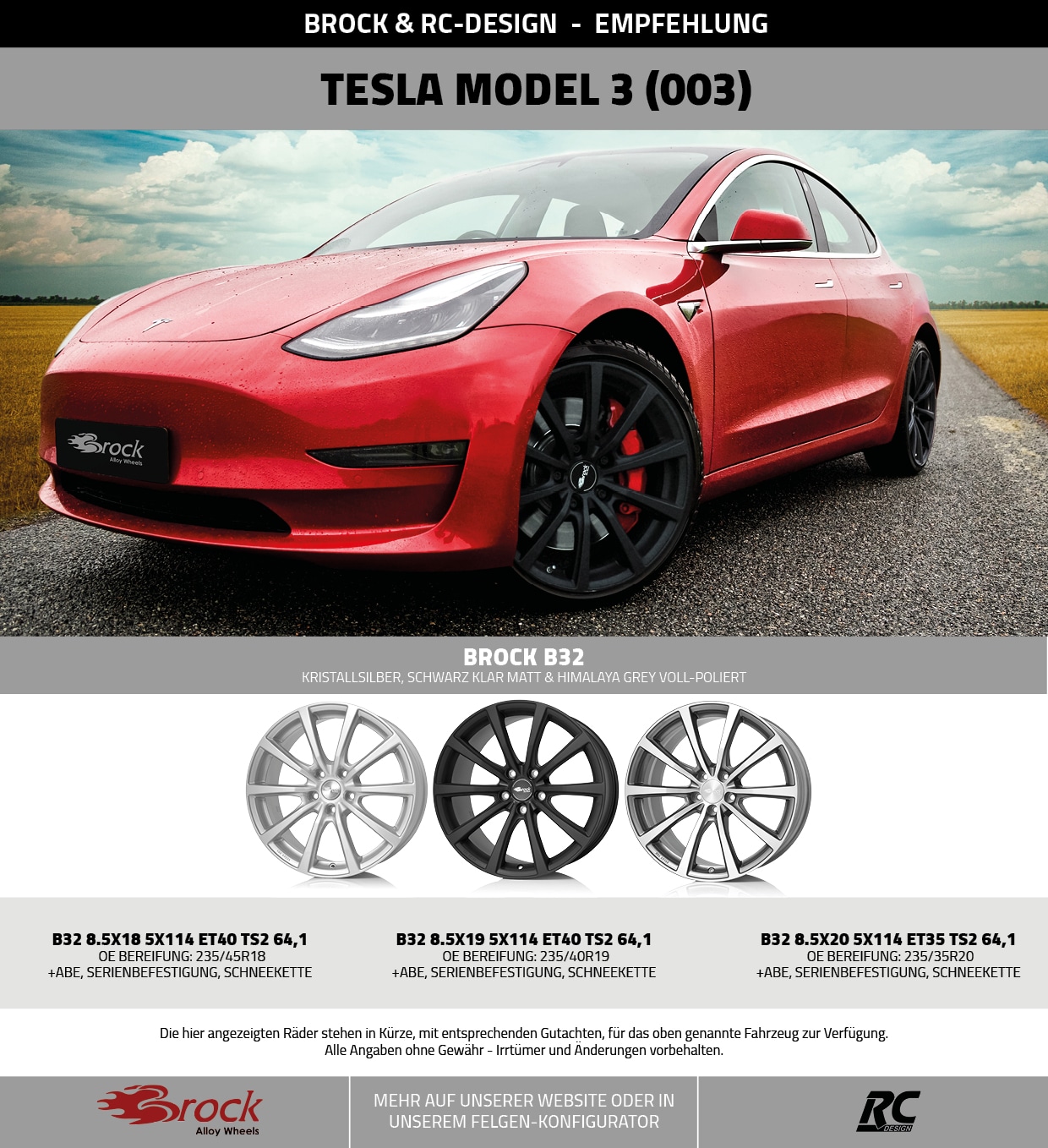 Schneeketten Tesla Model 3, 18 Zoll 235/45R18