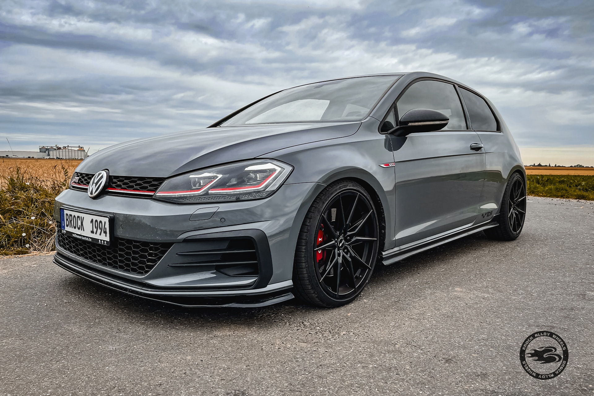 Hold sammen med Ambient stamme Brock B42 alloy wheels for VW Golf VII GTi TCR in gloss black