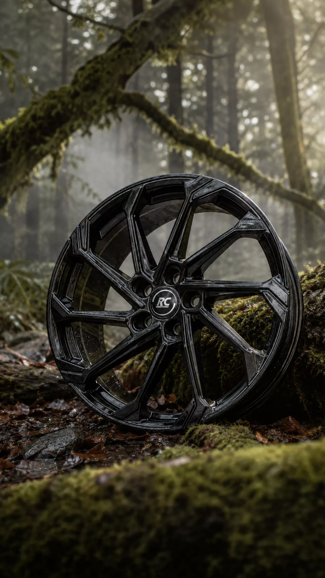 RC-Design RC36 SG in feuchter Waldlandschaft